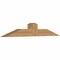 Ekena Millwork Portland Smooth Timber Gable Bracket, Western Red Cedar, 60"W x 10"H x 5 1/2"D x 5 1/2"F, 4/12 Pitch GBW060X10X0606POR00SWR - alternate 4